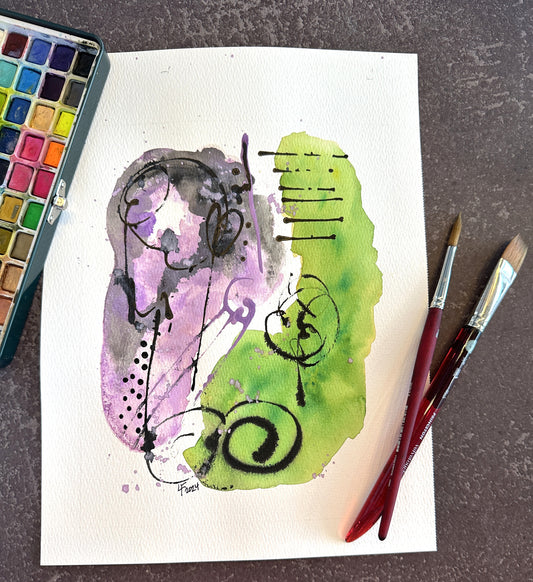 Joy in Lavender and Green