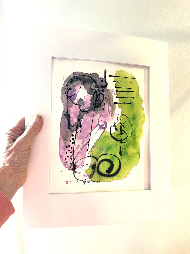 Joy in Lavender and Green