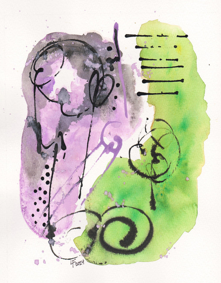 Joy in Lavender and Green