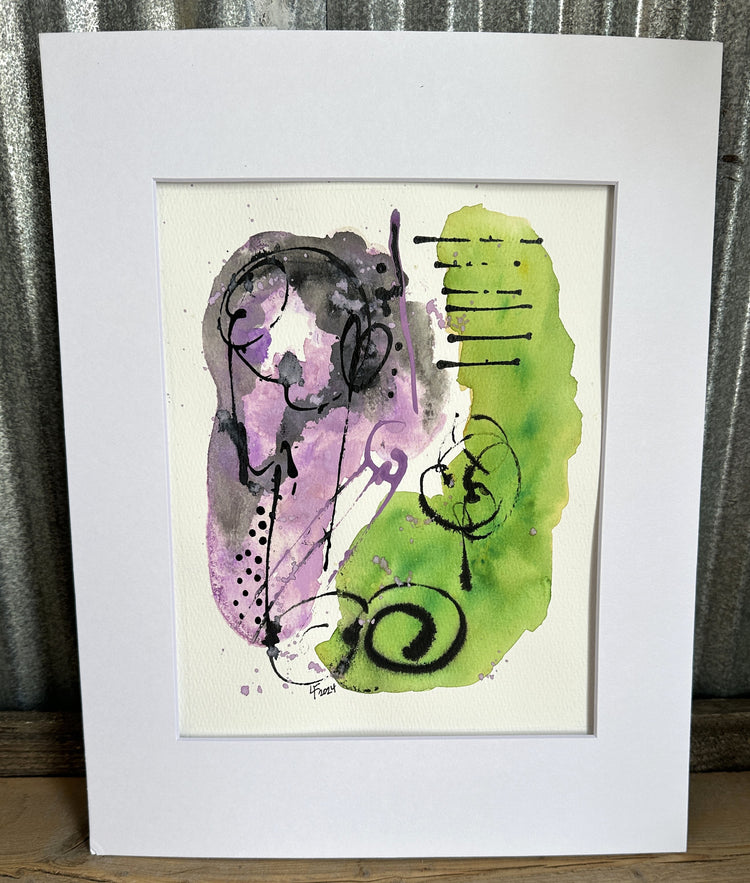 Joy in Lavender and Green