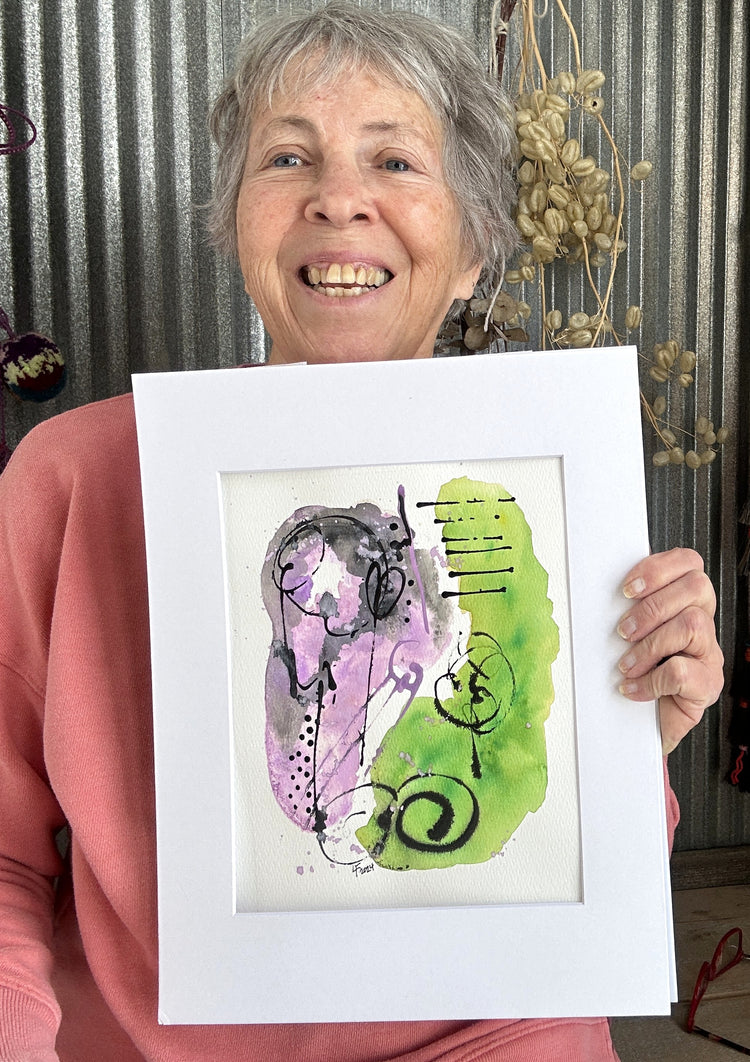 Joy in Lavender and Green