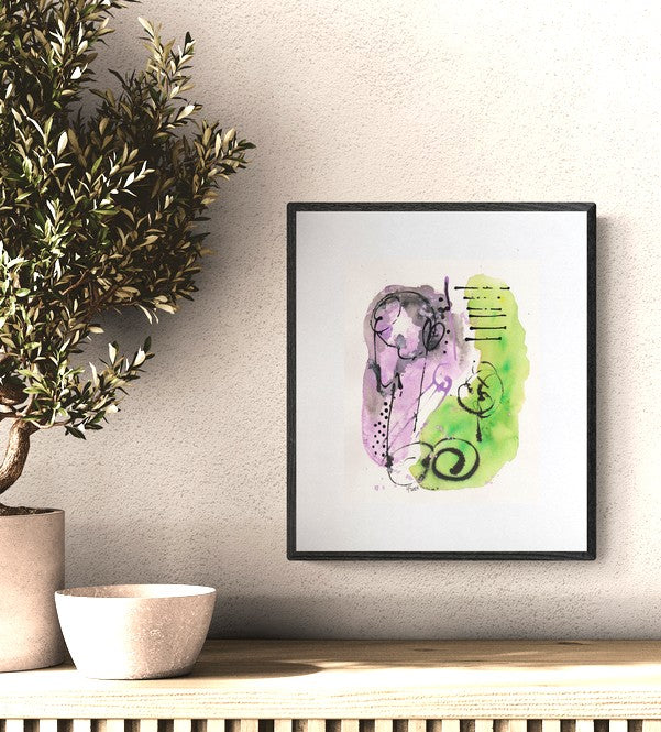 Joy in Lavender and Green