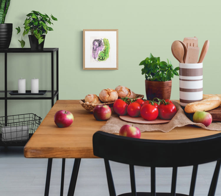 Joy in Lavender and Green