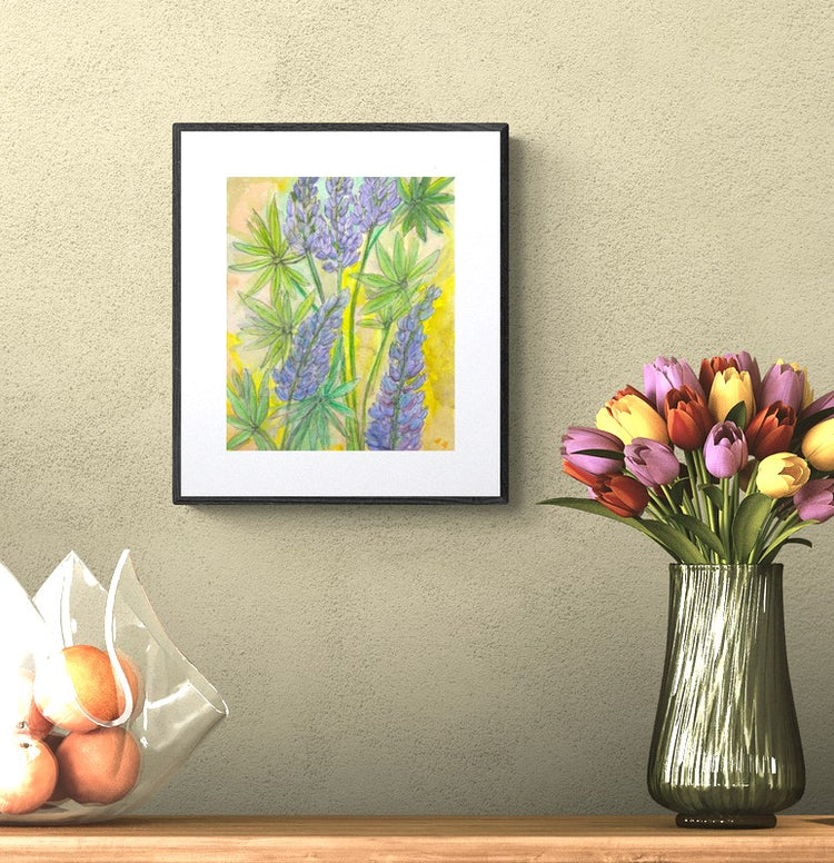 Lupines In Bloom