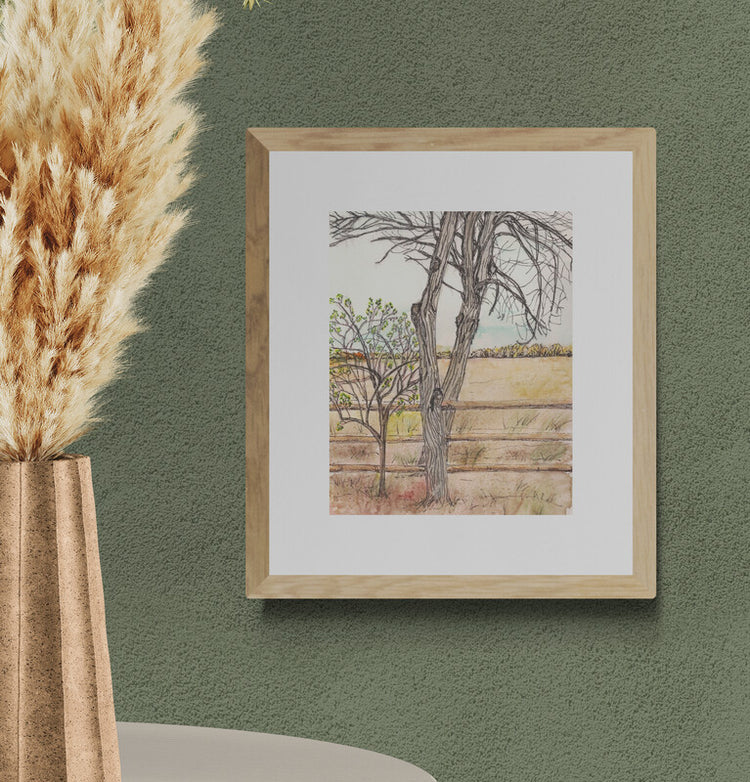 Beginning to Bloom - Original Watercolor by Lyn Foley