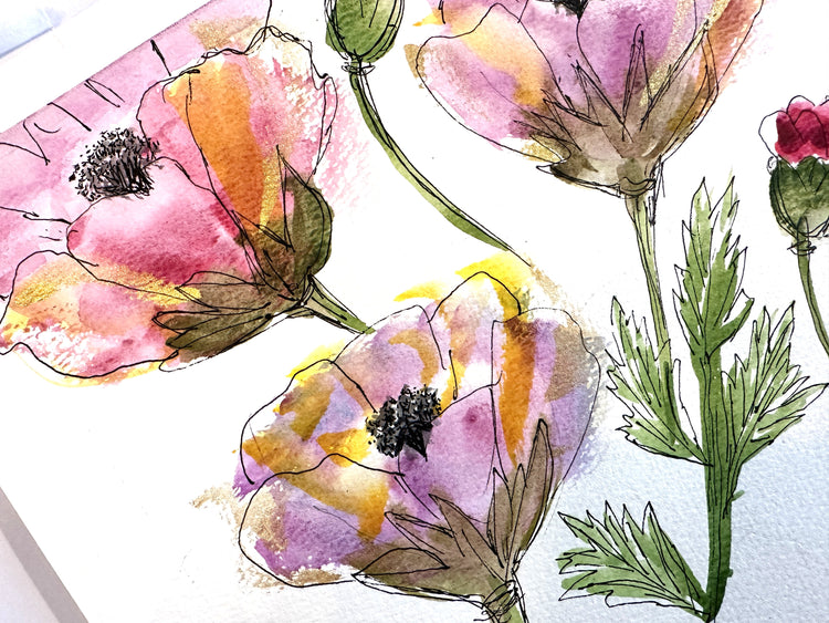 Abstract Poppies