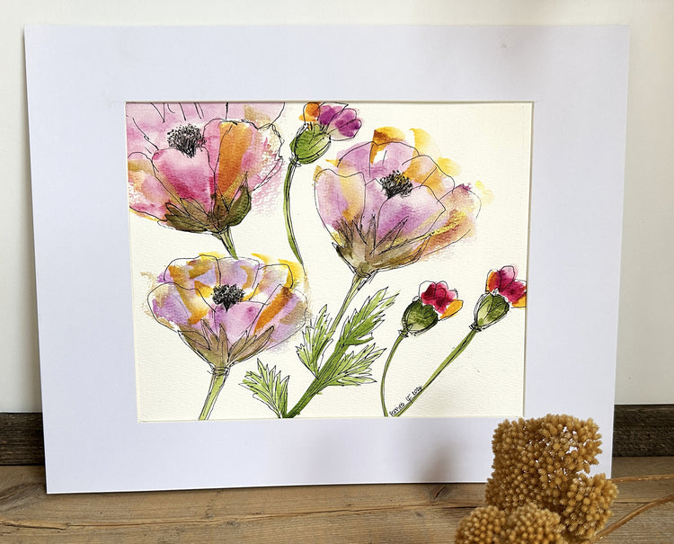 Abstract Poppies