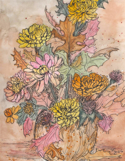 Between Seasons Original Floral Watercolor