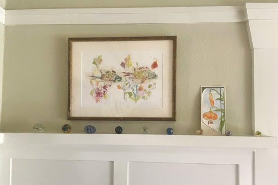 Sold Original Watercolor Painting – Abstract Ocean Colors – “Under Tropical Seas” by Lyn Foley